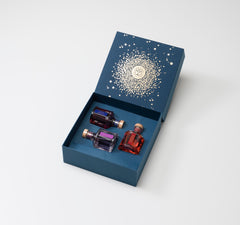 Ensemble-cadeau de diffuseurs de parfums d'intérieur assortis : Uva E Mirtillo, Vaniglia Piccante & Bacche Di Tuscia